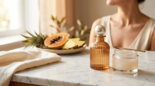 Trattamento delicato per il décolleté con texture cremosa e setosa