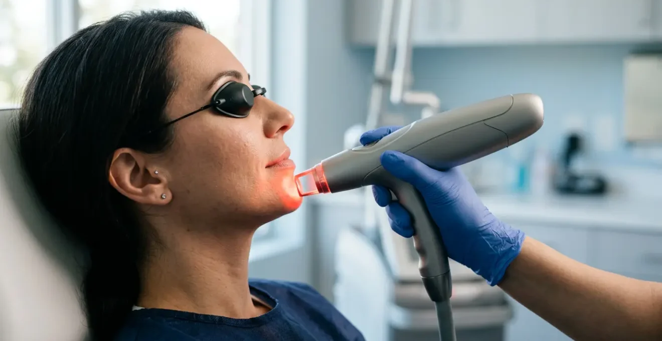 Trattamento laser per correzione cicatrici sul viso