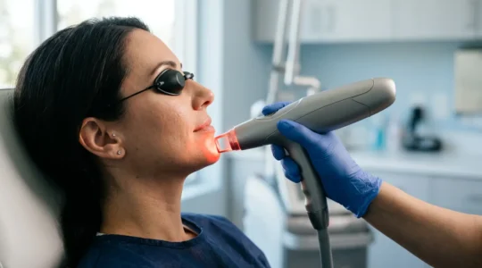 Trattamento laser per correzione cicatrici sul viso